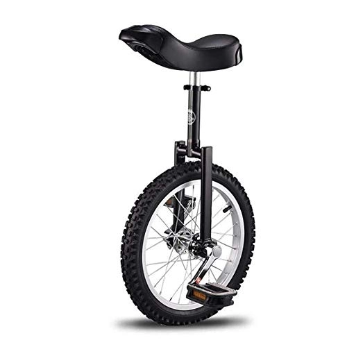 Monocycles : Moter monocycle, 16-inch Roues monocycle entraîneur, 2, 125 Pouces pneus de Montagne butyle antidérapant, la Hauteur d'assise réglable, Noir