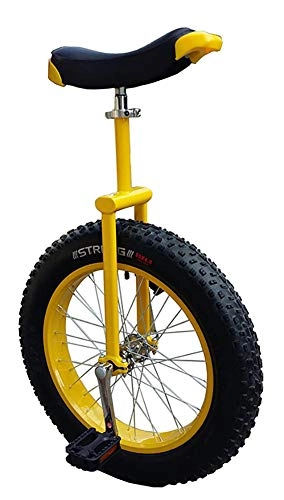 Monocycles : Mother And Me Monocycle / Vélo à Une Roue de 20"Hauteur réglable Charge maximale 230 LB, Yellow