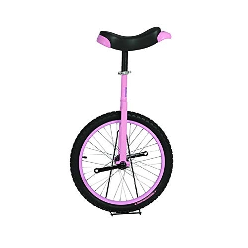 Monocycles : QWEASDF Monocycle Ajustable Rouge 20 Pouces pour Enfants Jeunes Monocycles Débutants Cirque jonglage monocycle Artiste 20 Pouces Mono Roue, Rose