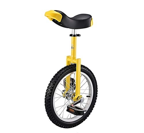 Monocycles : QZWGZ Monocycle monocycle à hauteur réglable et antidérapant pour vélo de montagne avec support monocycle pour débutants / professionnels / enfants / adultes (jaune)