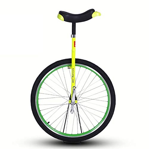 Monocycles : TTRY&ZHANG Heavy Duty Big Kid Monocycle Bike, 28 Pouces Jaune Grands Unisexe Adulte Tall Gens, pour Hauteur Personnes 160-195cm (63"-77"), pour Sports de Plein air