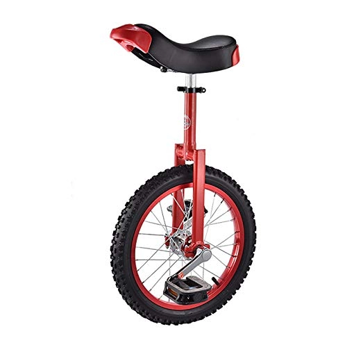 Monocycles : TTRY&ZHANG Vélo de monocycle Enfants, Sports de Plein air Fitness Exercice Santé, pour équilibre Exercice de Cyclisme en Tant Que Cadeaux pour Enfants, Facile à Assembler (Color : Red, Size : 18")