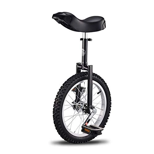 Monocycles : TWW Monocycle Vélo Enfant Adulte 16 Pouces Roue Unique Acrobatique Équilibre Vélo Multi-Couleur Sport Vélo Monocycle Équilibre Vélo, Black 18 inches