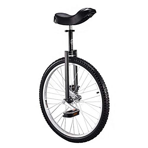 Monocycles : Uni Cycle24Inch Skid Proof Wheel Monocycle Vélo Montagne Pneu Vélo Auto Équilibrage Exercice Balance Vélo Sports de Plein Air Fitness Exercice, Bleu Durable (Noir)