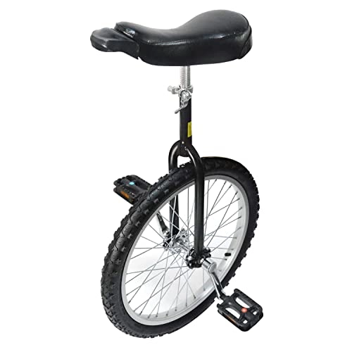Monocycles : uyoyous Monocycle 20 pouces unisexe - Réglable en hauteur - Pour adultes et enfants - Sports de plein air - Noir