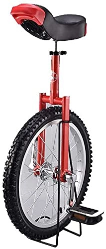 Monocycles : Vélo d'équilibre, vélo de vélo monocycle avec Support, Pneu antidérapant de 18 po (46 cm), siège réglable, vélos d'équilibrage pour Sports de Plein air