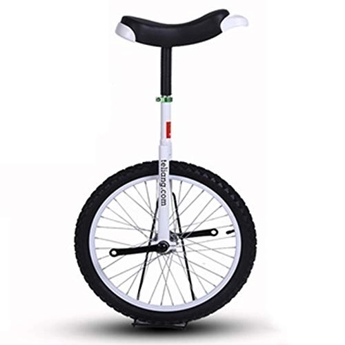 Monocycles : Vélos Monocycle 24 Pouces Freestyle Monocycle pour Les Cavaliers Débutants à Intermédiaires, Adolescents, Adultes, à Une Roue avec Jante en Alliage (Color : White, Size : 24inch Wheel)