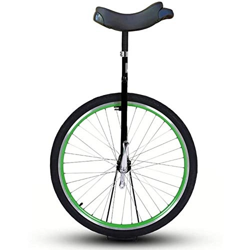 Monocycles : Vélos Monocycle Monocycle Débutant 28" à Une Roue, Grands Cadeaux d'anniversaire, Adultes Enfants Hommes Adolescents Garçon Cavalier (Color : Green, Size : 28in)