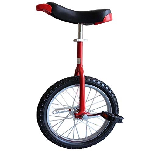 Monocycles : YYLL Monocycle Cycle Une Roue de vélo monocycle avec Support et Pompe, Plusieurs Tailles monocycle for Les Personnes de différentes hauteurs (Color : Red, Size : 14inch)
