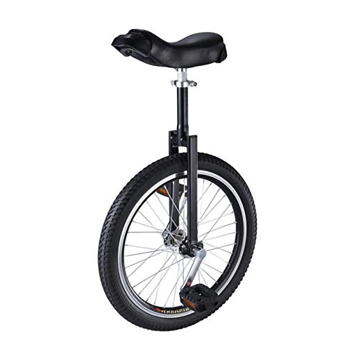 Monocycles : YYLL Monocycles Cycle Une Roue de vélo for Adultes Enfants Hommes Ados Boy Rider Montagne Outdoor monocycle Roue Libre Stands (Color : Black, Size : 18inch-b)