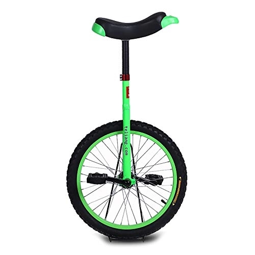 Monocycles : ZLI Monocycle Grand Monocycle de Roues de 24inch, 175cm Ou Plus Adultes / Grands Enfants / Hommes / Femmes Cyclisme à Une Seule Roue, Fitness en Plein Air Voyage Camping (Color : Green)