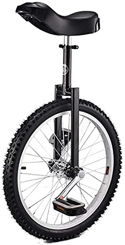 Monocycles : ZWH Monocycle Vélo Monocycle 20 Pouces Single Rond Adulte Adulte Réglable Hauteur Équilibre Cyclisme Exercice De Chronique Multiple Couleur Monocycle (Color : Black, Size : 20 inch)