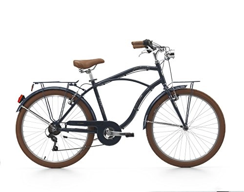 Vélos Cruiser : Cycles Cinzia MTB Moody 6 / V Revo Shift v-Brake alu, vélo Homme, Bleu foncé, 26