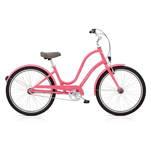 Vélos Cruiser : Electra Townie Original 3i EQ Damen Fahrrad Pink Ladies 3 Gang Beach Cruiser 26 Zoll, 539251