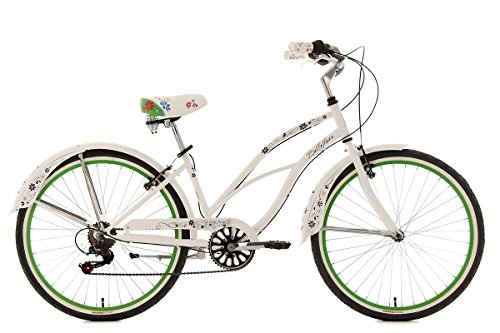 Vélos Cruiser : KS Cycling Bellefleur Vélo Beachcruiser 26" Blanc 40 cm