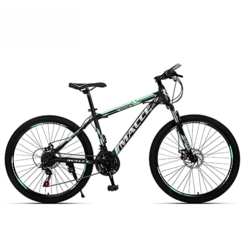 Vélos de montagnes : 26 pouces VTT pour femmes / hommes léger 21 / 24 / 27 vitesses vtt adultes vélos cadre en acier au carbone Suspension avant, A, 21 speed