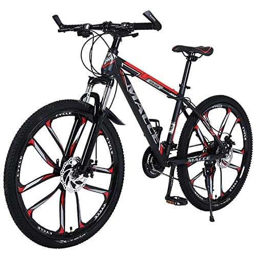 Vélos de montagnes : 26 pouces VTT pour femmes / hommes léger 21 / 24 / 27 vitesses vtt adultes vélos cadre en acier au carbone Suspension avant, H, 21 speed