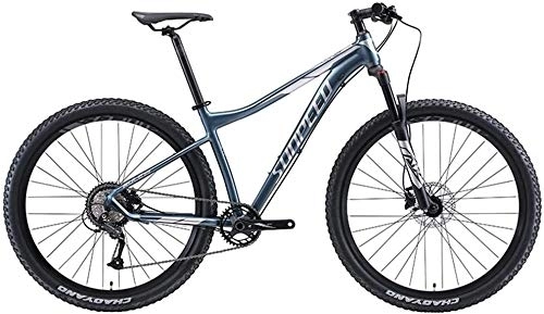 Vélos de montagnes : 9-Speed ​​Mountain Bikes, Adulte Big Wheels Hardtail VTT, Cadre en aluminium Suspension avant bicyclette, Mountain Trail Bike