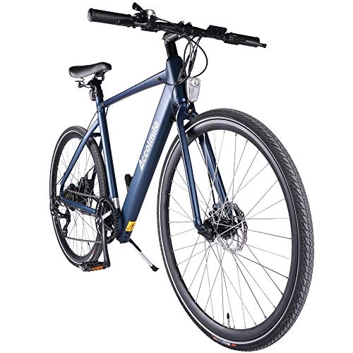 Vélos de montagnes : Accolmile Vélo Électrique 700C 28”pour Adultes, Moteur Roue Arrière 36V 250W, Batterie Lithium-ION 10, 5Ah, Shimano 7 Vitesses, léger et Simple
