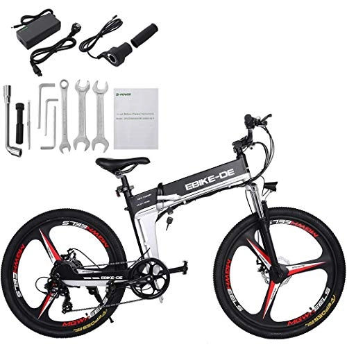 Vélos de montagnes : Acecoree VTT Electrique Homme E Biking MTB 26Vlo Montagne Batterie Lithium 36V 8Ah Speed 25-28 km / h (EU Plug)