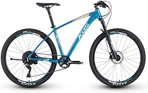 Vélos de montagnes : Aluminium 11 Vitesse de vélo de Montagne, 27, 5 Pouces Big Wheels Hardtail Mountain Bike, Mens Mountain Trail Bike, Siège réglable (Color : 15.5 inches)
