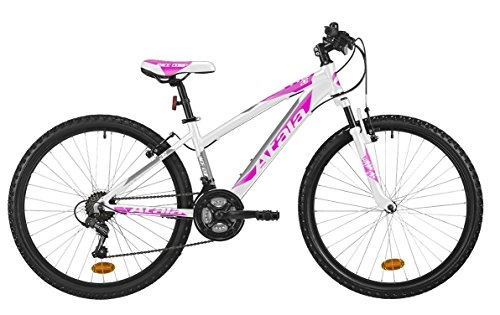 Vélos de montagnes : Atala 'Mountain Bike pour Femme Race Comp 26, Blanc / Fuchsia, indiquée jusqu'à Une Hauteur de 175 cm