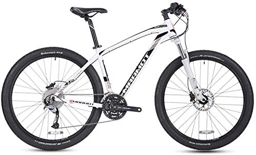 Vélos de montagnes : AYHa 27-Speed ​​Mountain Bikes, 27, 5 pouces Big Wheels Hardtail Mountain Bike, Adulte Femmes Hommes'S Aluminium Cadre tout terrain VTT, blanc