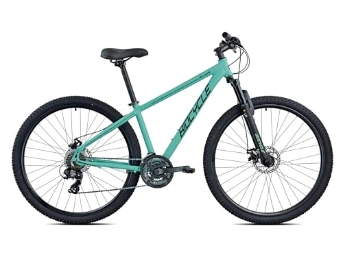 Vélos de montagnes : Biocycle Elixir D - Velo Tout Terrain | Fabriqué en Aluminium - Velo VTT à 9 Vitesses | Freins à Disque Hydrauliques | Roue 29'' (Vert, M)