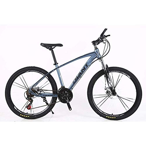 Vélos de montagnes : Chenbz Sports de Plein air Mountain Bike 2130 Vitesses 26" Roues à Rayons Suspension vélo Double Frein à Disque Fourche à Suspension Vélos Antislip (Color : Blue, Size : 30 Speed)