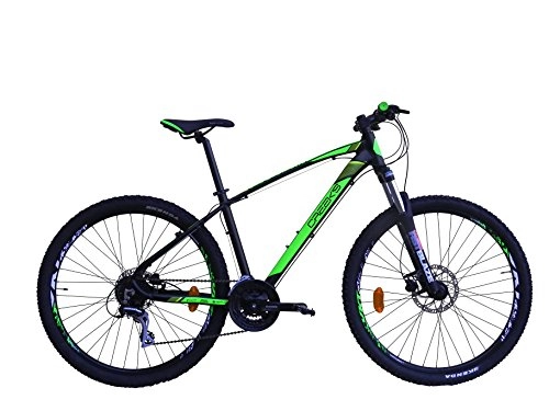 Vélos de montagnes : Creek's Bicycle CREEK'S Cap 27, 5 Disc Hydro Taille 53 Noir / Vert Vélo Homme