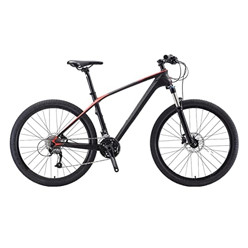 Vélos de montagnes : DXDHUB Diamètre de roue 27, 5 / 29" VTT adulte 27 vitesses Frein à huile Roulement interne Câble Noir (Taille : 27, 5")