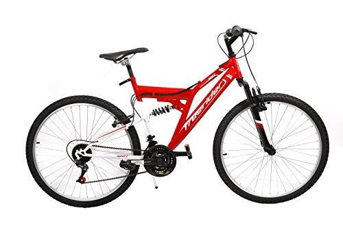 Vélos de montagnes : F.lli Schiano Vélo à double amortisseur 26" 18 V D15 Rouge / blanc