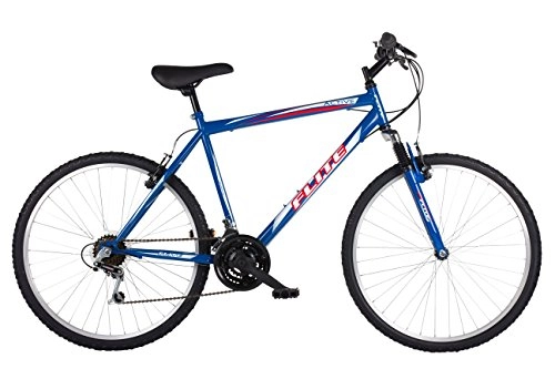 Vélos de montagnes : Flite Fl042t VTT Active Chevalet Fixe pour Homme, Cadre 50, 8 cm / Roues de 66 cm – Bleu / Rouge