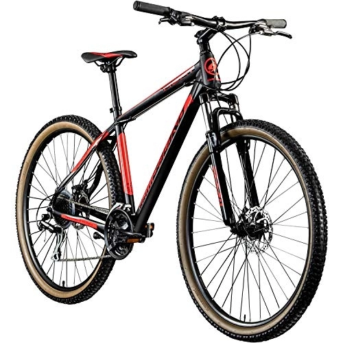 Vélos de montagnes : Galano VTT Hardtail 29" Heat VTT 24 vitesses (Noir / Rouge, 48 cm)
