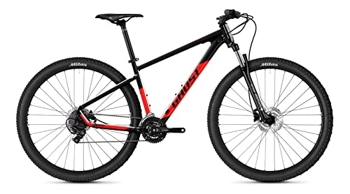 Vélos de montagnes : Ghost Kato 29R VTT 2022 (L / 48 cm, noir / rouge riot – Brillant