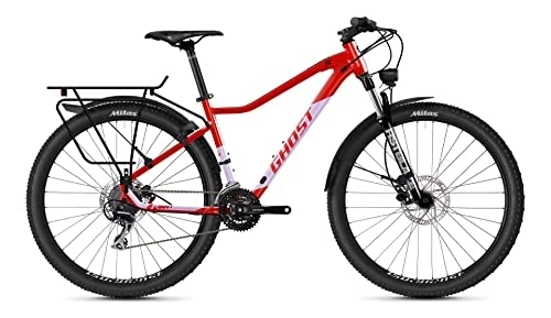 Vélos de montagnes : Ghost Lanao EQ 27.5R Vélo de trekking pour femme 2022 (XS / 36 cm Deep Red Pearl / Purple Pearl Glossy)