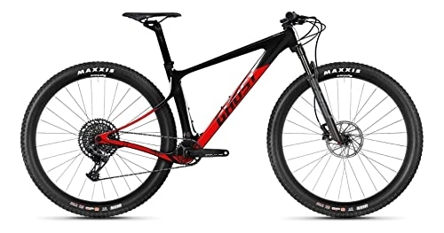 Vélos de montagnes : Ghost Lector SF LC Universal 29R Mountain Bike 2022 (M / 44 cm, Raw Carbon / Riot Red – Brillant / Mat)