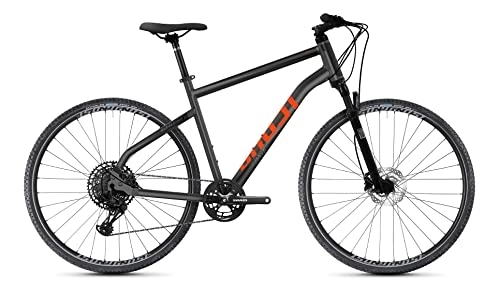 Vélos de montagnes : Ghost Square Cross Essential AL U Cross Bike 2022 (28" pour homme Diamant M / 52 cm, argenté / lave)