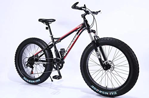 Vélos de montagnes : GuiSoHn 4.0 Fat Bike 24 / 26 pouces VTT adulte 7 / 21 / 24 / 27 vitesses Plage Neige VTT Vélo en acier à haute teneur en carbone