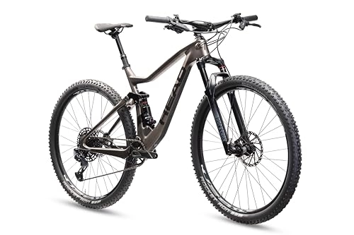 Vélos de montagnes : HEAD Adapt Edge 2.0 Vélo à Suspension complète Adulte Unisexe, Gris métallisé / Noir, 44