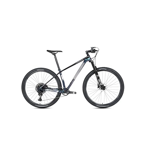 Vélos de montagnes : HESND zxc Vélos pour adultes VTT en carbone (couleur : bleu)