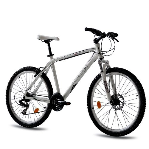 Vélos de montagnes : KCP VTT 26" en aluminium pour homme TOVIAN 21 vitesses Shimano Blanc 66 cm (26")
