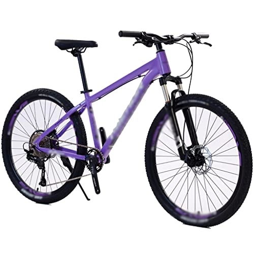 Vélos de montagnes : KDHX Vélo de Montagne pour Adultes Roues de 27, 5 Pouces Shimano 11 Vitesses Cadre en Alliage D'aluminium Freins à Disque Mécaniques pour Les Sports de Plein Air (Color : Purple)