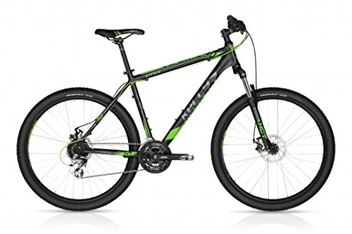 Vélos de montagnes : Kellys Viper 30 (26") (13.5", Noir & Vert)