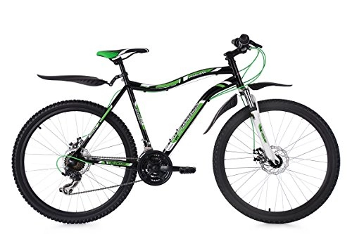 Vélos de montagnes : KS Cycling 235M Vélo Mixte Adulte, Noir / Vert, 26