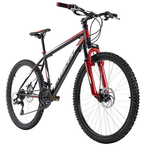 Vélos de montagnes : KS Cycling Mixte - VTT Hardtail 26" Xtinct Noir / Rouge RH 42cm 26
