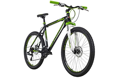 Vélos de montagnes : KS Cycling Mixte - Vélo VTT Hardtail 26" Compound Noir / Vert RH 51cm 26