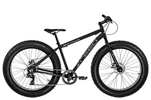 Vélos de montagnes : KS Cycling VTT Fatbike Semi-Rigide 26" Aluminium Hommes, Noir, 46
