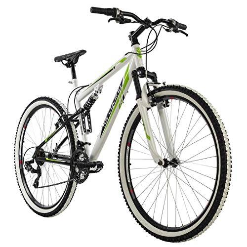Vélos de montagnes : KS Cycling VTT Fully 29" Scrawler pour Homme Blanc RH 51 cm