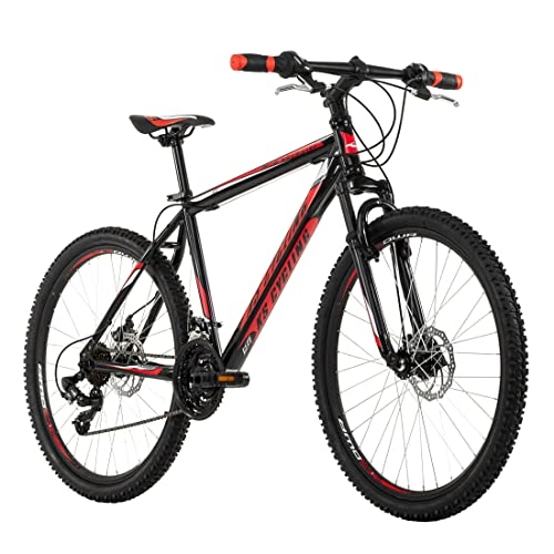 Vélos de montagnes : KS Cycling VTT Hardtail 26'' Sharp Noir / Rouge RH 46 cm Mixte-Adulte, 26 Zoll